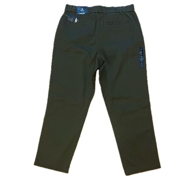 Lands’ End Mid Rise Chino Crop Pant Green Size 6 - Picture 2 of 7